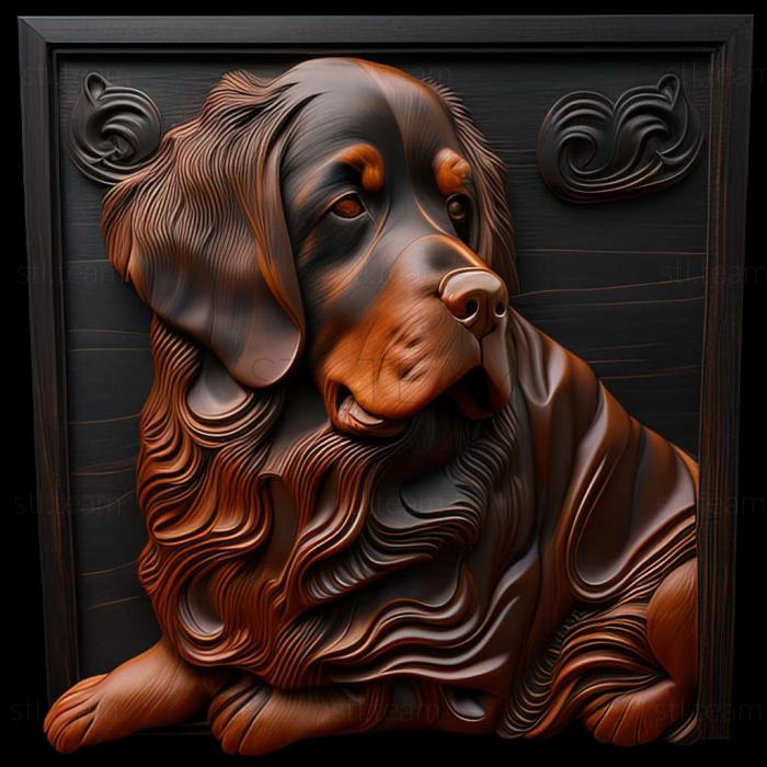 3D model The Bernese Hound dog (STL)